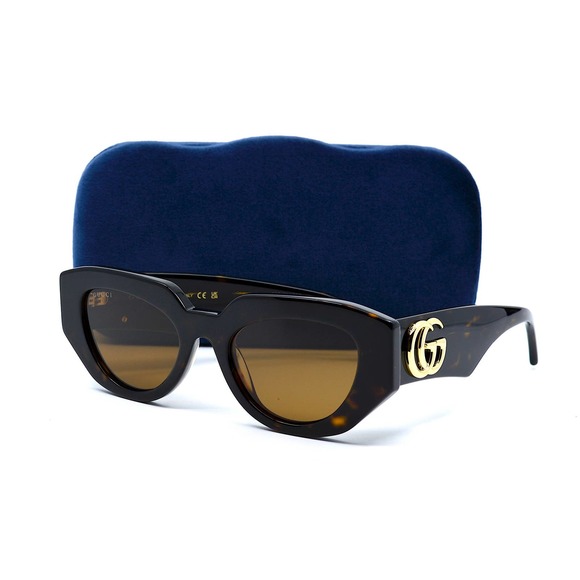 COPY - GUCCI GG1421S 002 HAVANA BROWN AUTHENTIC SUNGLASSES - Picture 9 of 14